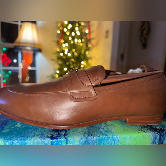 Coach Tanner Leather Loafers Saddle Brown Size 11D (CS020) (NIB) - Picture 12 of 13